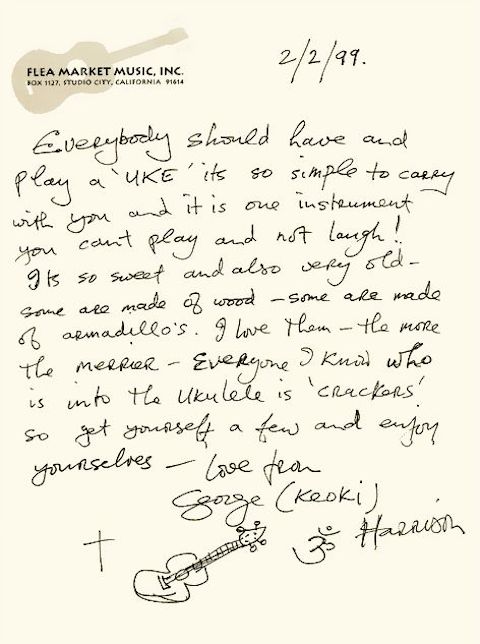 George Harrison Ukulele Note
