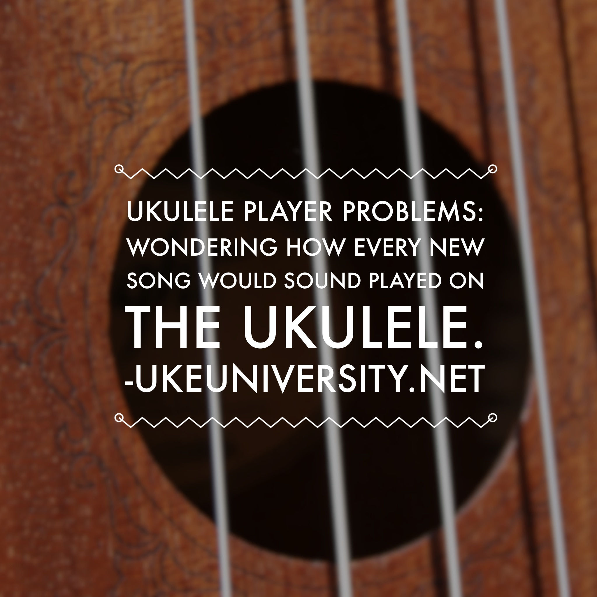 Ukulele player problems cover songs